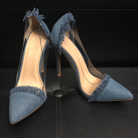 Charlotte Russe Shoes - Denim Heels